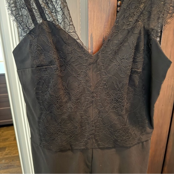 Miss Selfridge Black Lace Evening Jumpsuit Sleeveless Stretch Back Zipper
Size 6 - Picture 6 of 7